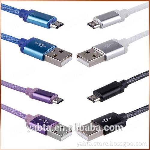 2A Steel Mesh USB 2.0 Charge & Data Sync Cable Line for iphone lightn USB Data Cable 3ft 1meter USB Data Cable